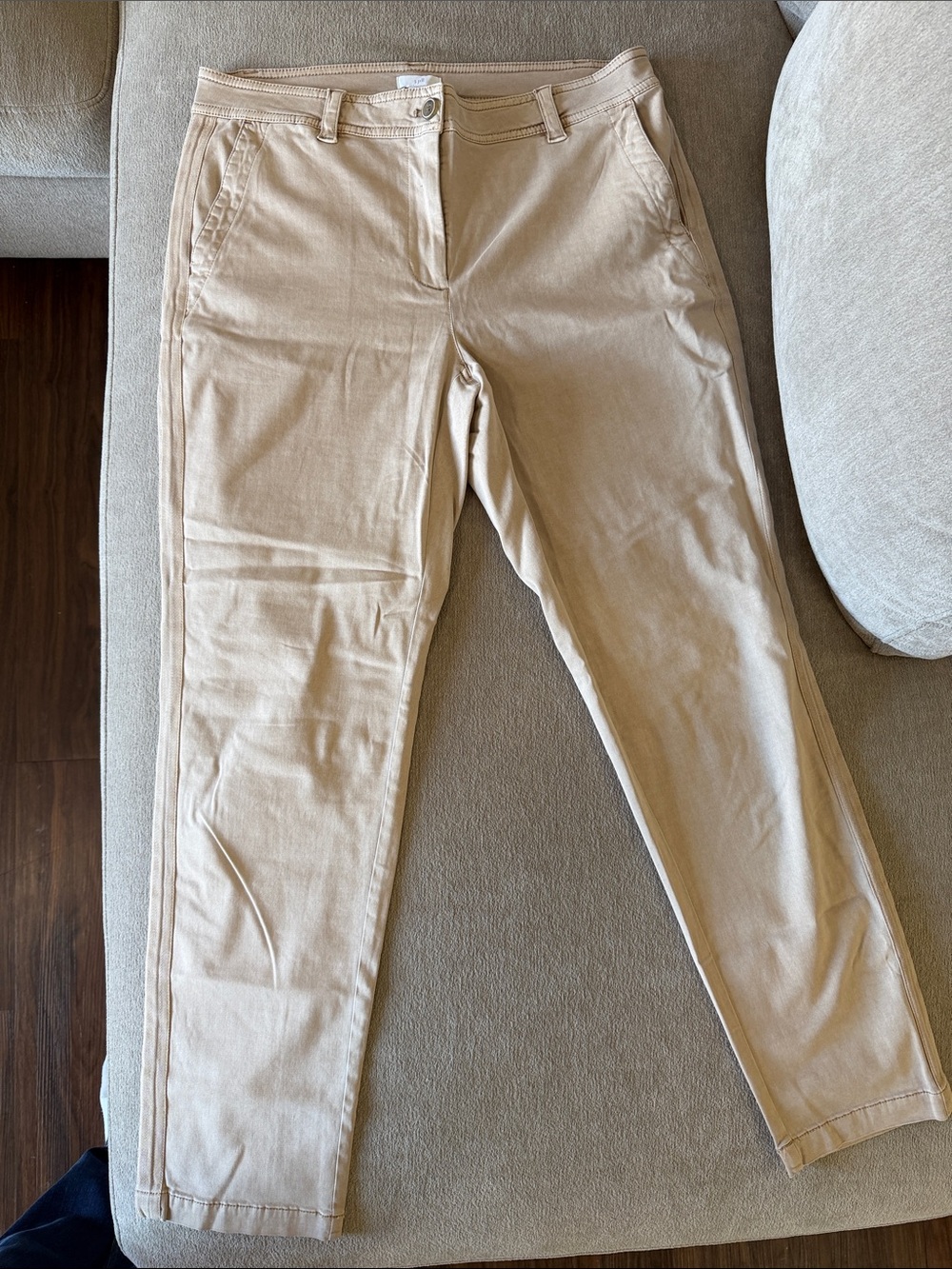 J. Jill Women's Straight-Leg Trousers in Light Khaki